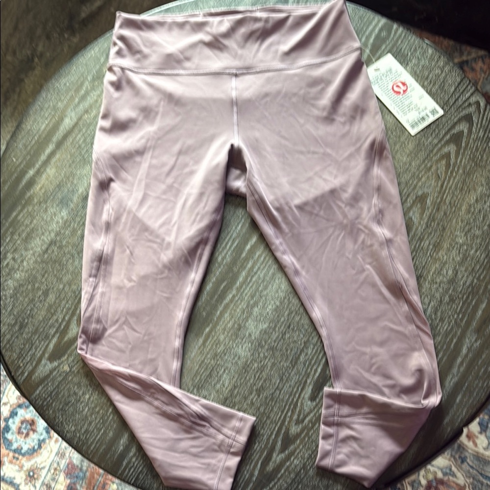 Lululemon Athletica High-Rise Leggings in Soft Mauve